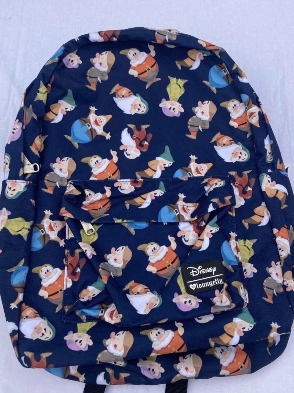 Disney Loungefly Seven Dwarfs Backpack Multi Color Character Travel School Bag
